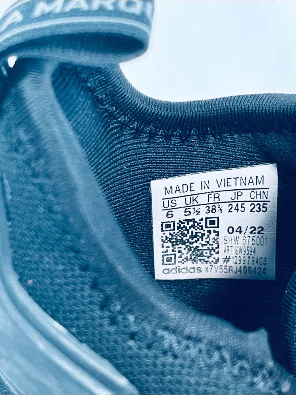 Adidas Youth NMD R 1 Running Shoes #GW9594 Black White Speckled Boys:6 Sneakers - Picture 14 of 15